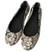 Tory Burch Size 7.5 Reva Ballet Flat Ballerina Python Leather Snakeskin