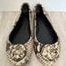 Tory Burch Size 7.5 Reva Ballet Flat Ballerina Python Leather Snakeskin