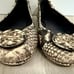 Tory Burch Size 7.5 Reva Ballet Flat Ballerina Python Leather Snakeskin