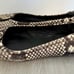 Tory Burch Size 7.5 Reva Ballet Flat Ballerina Python Leather Snakeskin
