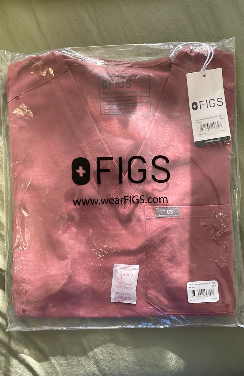 FIGS mauve catarina top size XXS