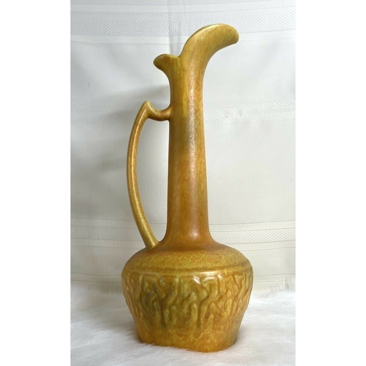 18 Vintage MCM HAEGER Jug/Pitcher Dark Yellow1960s For Home Decoration