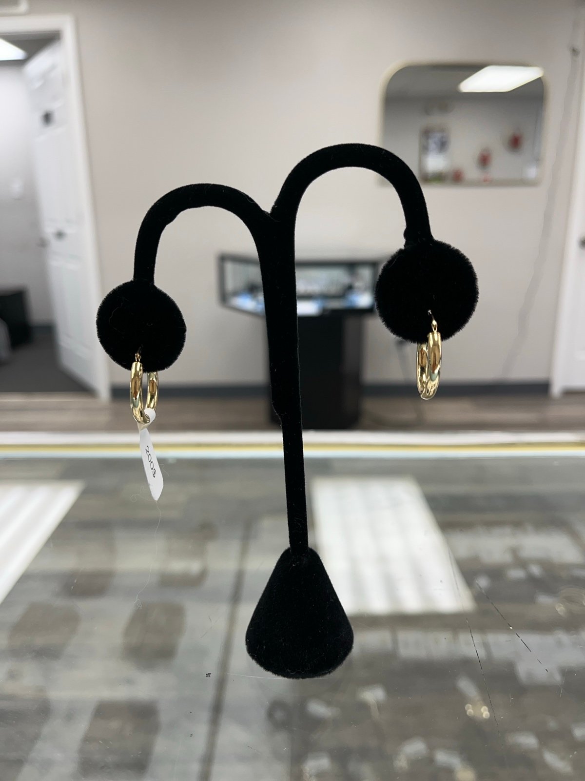 14K Yellow Gold Hoop Earring