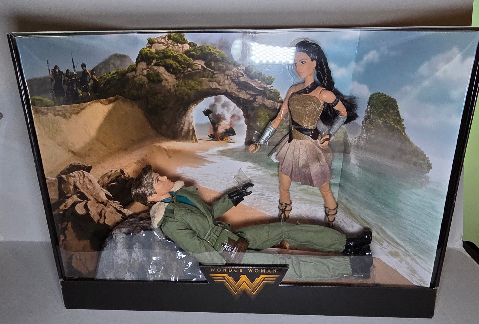 BARBIE WONDER WOMAN PARADISE ISLAND AMAZON EXCL.GIFTSET 2016 DWF48 STEVE TREVOR