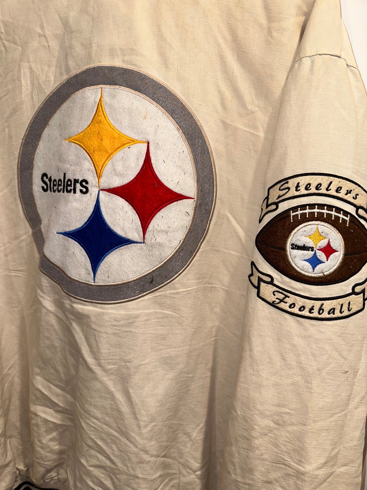 1970 PITTSBURG STEELERS EMBROIDERED LETTERMAN