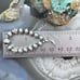 Native American Sterling 5-7 mm Navajo Pearl Beads with CZ Dangle Hoop Earrings