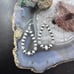 Native American Sterling 5-7 mm Navajo Pearl Beads with CZ Dangle Hoop Earrings