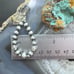 Native American Sterling 5-7 mm Navajo Pearl Beads with CZ Dangle Hoop Earrings