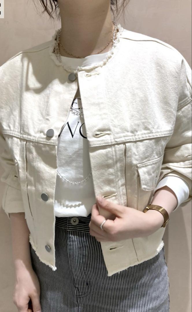 最新の激安 Spick and Span 【ESLOW】NO COLLAR JACKET ジャケット・アウター