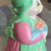 Vintage Bunny Cookie Jar Easter Spring Loomco 1995 Grandma Bunny Rabbit