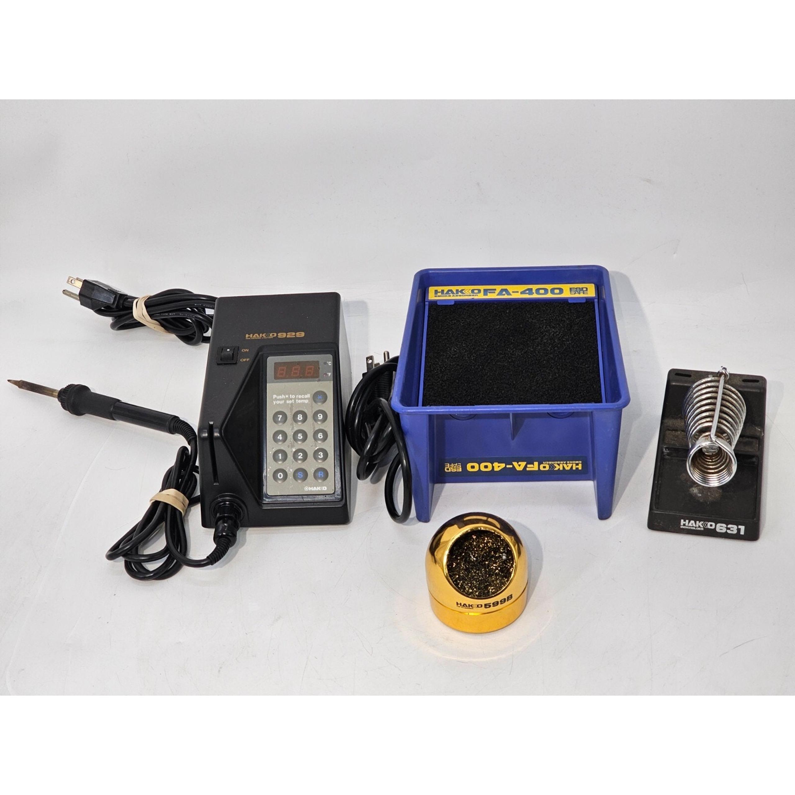 Hakko 929 Soldering Station With FA-400, 631 Soldering Iron 599B