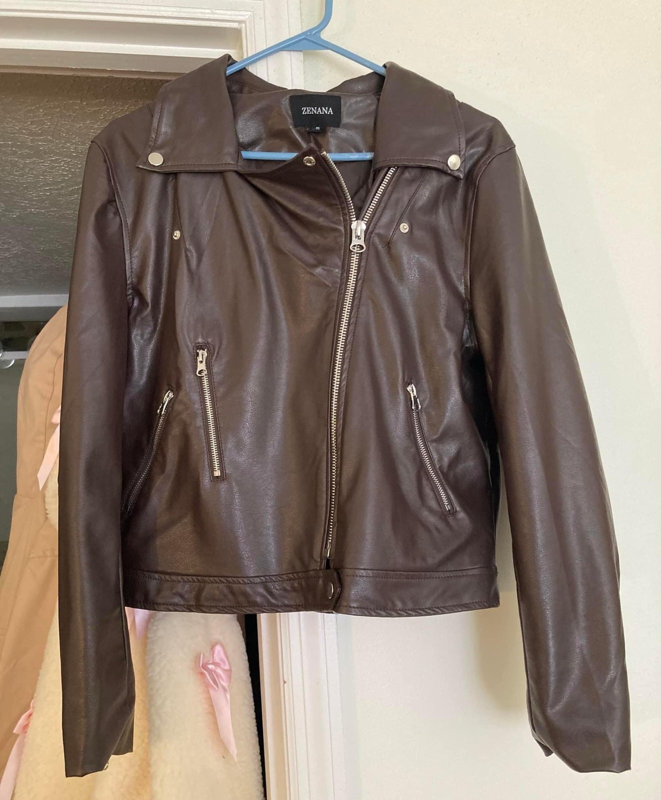 Faux leather jacket