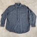 Vintage 80s/90s Sir Pendleton Plaid Wool Shirt Made in USA XL Blue/White Plaid