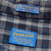 Vintage 80s/90s Sir Pendleton Plaid Wool Shirt Made in USA XL Blue/White Plaid