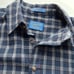 Vintage 80s/90s Sir Pendleton Plaid Wool Shirt Made in USA XL Blue/White Plaid