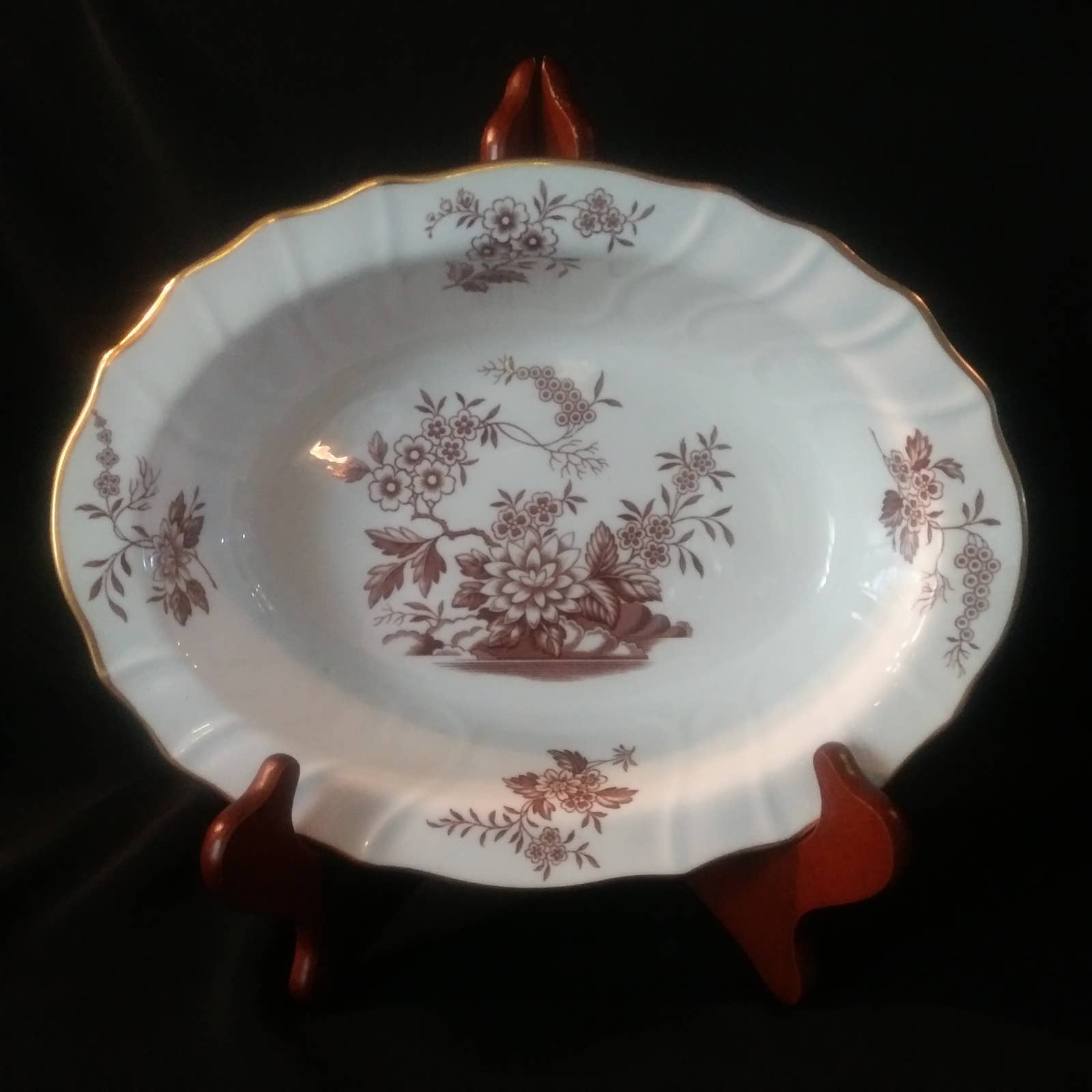 Spode/ Copeland Vintage Transferware 10in Oval Veggie Bowl in Berkshire