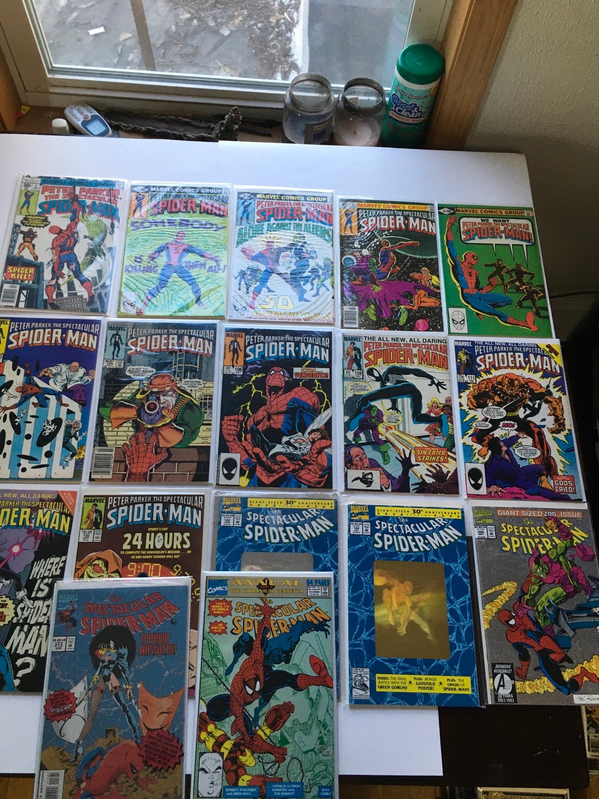 Peter Parker the Spectacular Spider-Man Comic Lot of 17 Marvel Spider-Man Comics