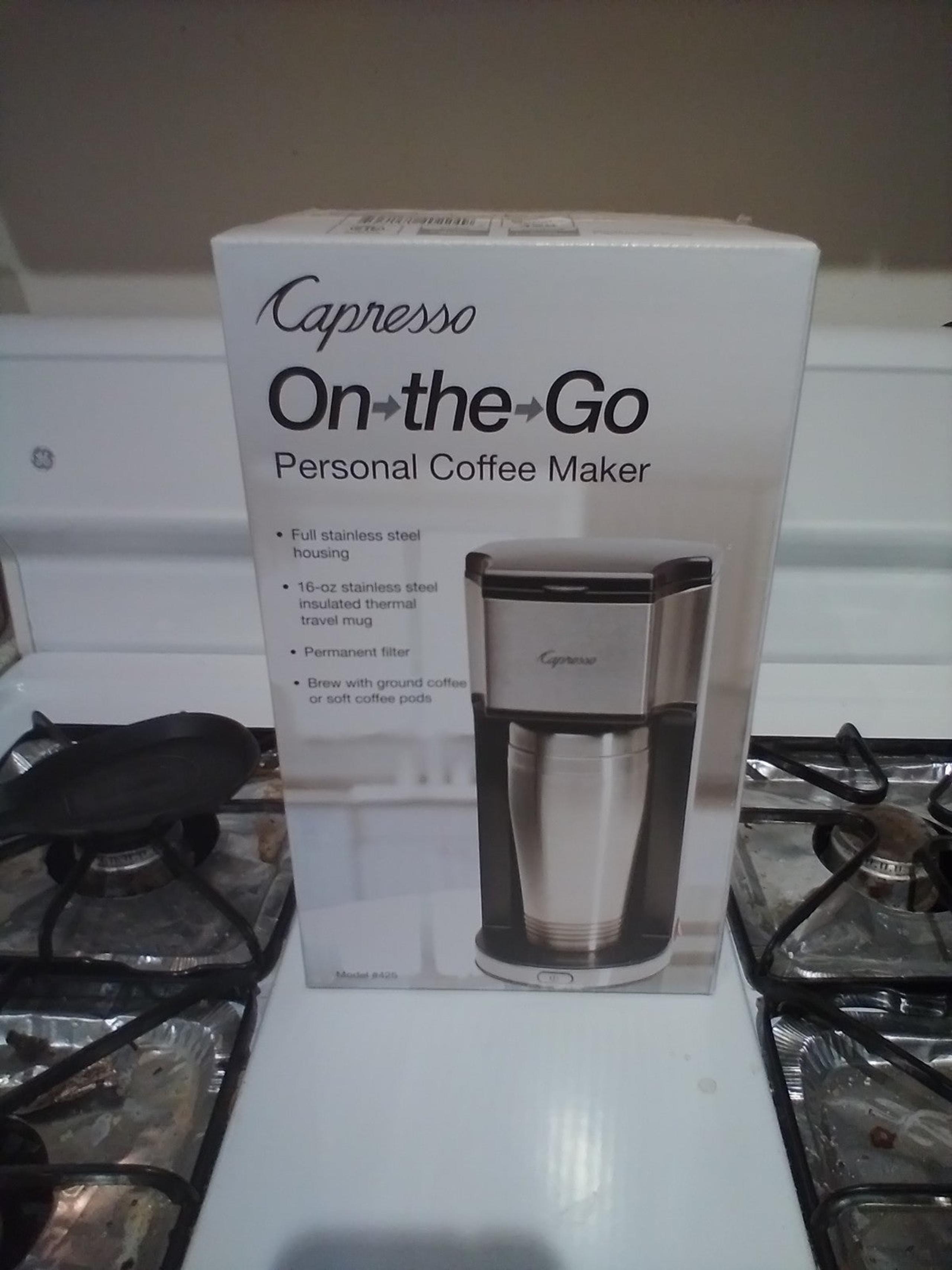 Capresso on-the-go personal coffee maker