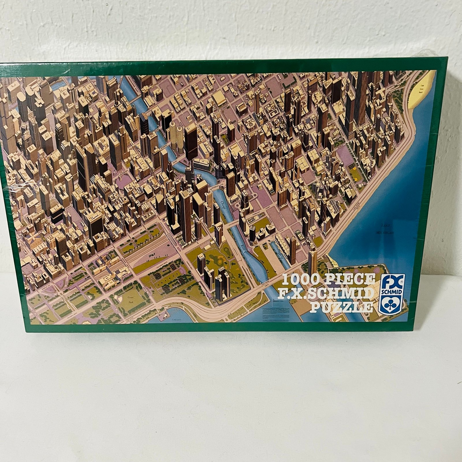 Vintage F.X. Schmid 1994 Chicago Downtown The Windy City 1000 Pc Puzzle New