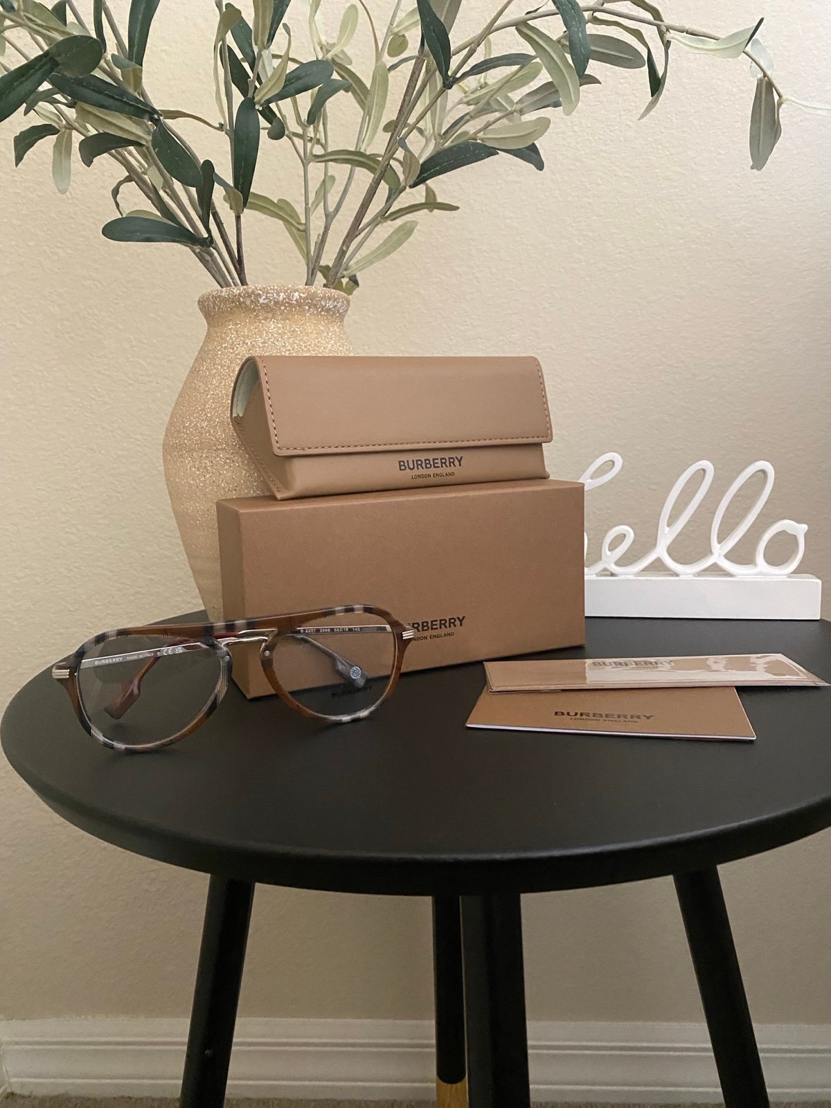 NEW Burberry 2377 Bailey Eyeglasse Frames 3966 Brown