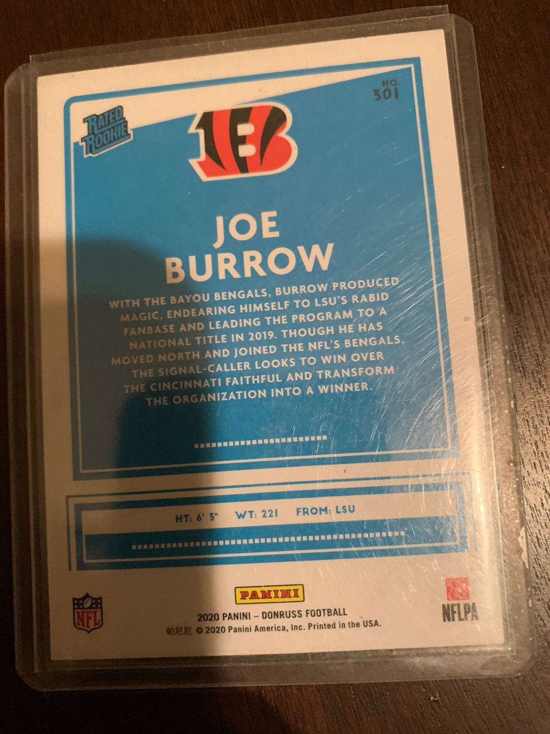 joe burrow rated rookie