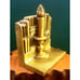 1930s Vintage Retro Bronze Candle Flame of Knowledge Library Bookend 5 x4.25