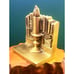 1930s Vintage Retro Bronze Candle Flame of Knowledge Library Bookend 5 x4.25
