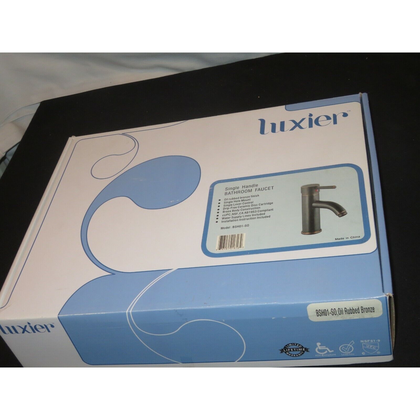 Luxier Bathroom Faucet BSH01-SO Oil Rubbed Bronze NEW Short Vessel
