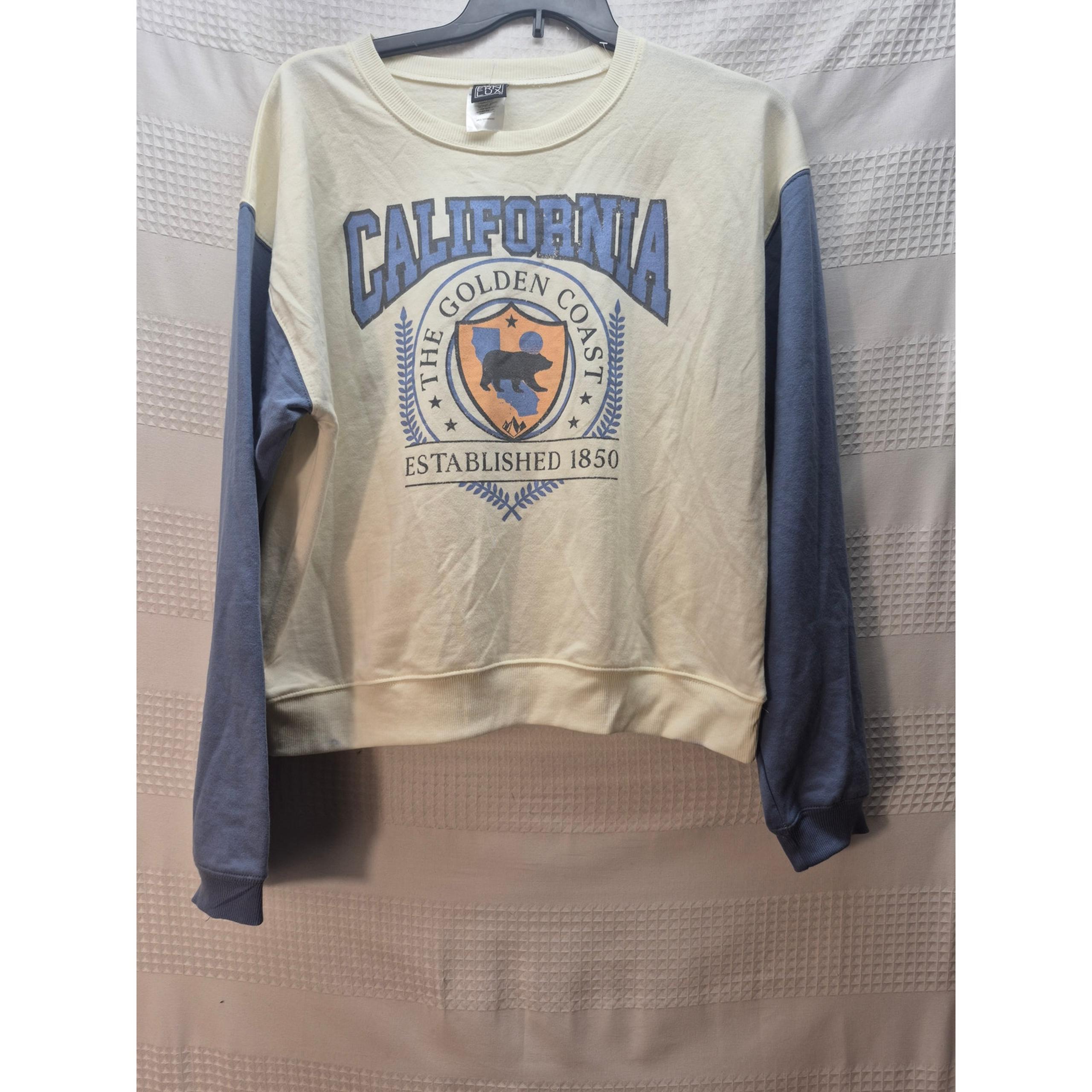 Modern Lux Sweater Womens size XL Long Sleeve Crew Neck California *flaw 7282