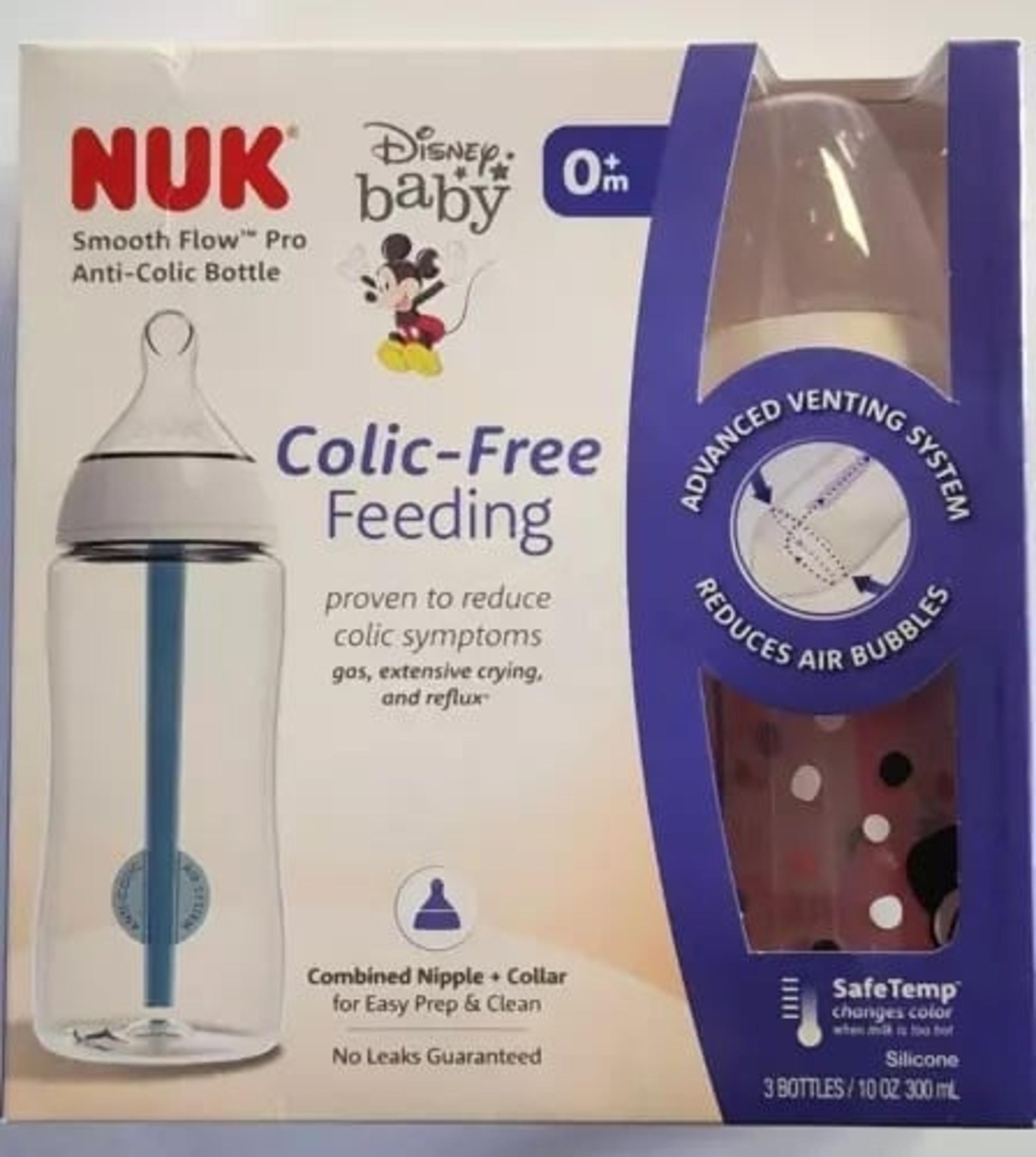 ✨ NUK Smooth Flow™ Pro Anti-Colic Baby Bottle x 10 oz x 3-Pack x NIB! ✨