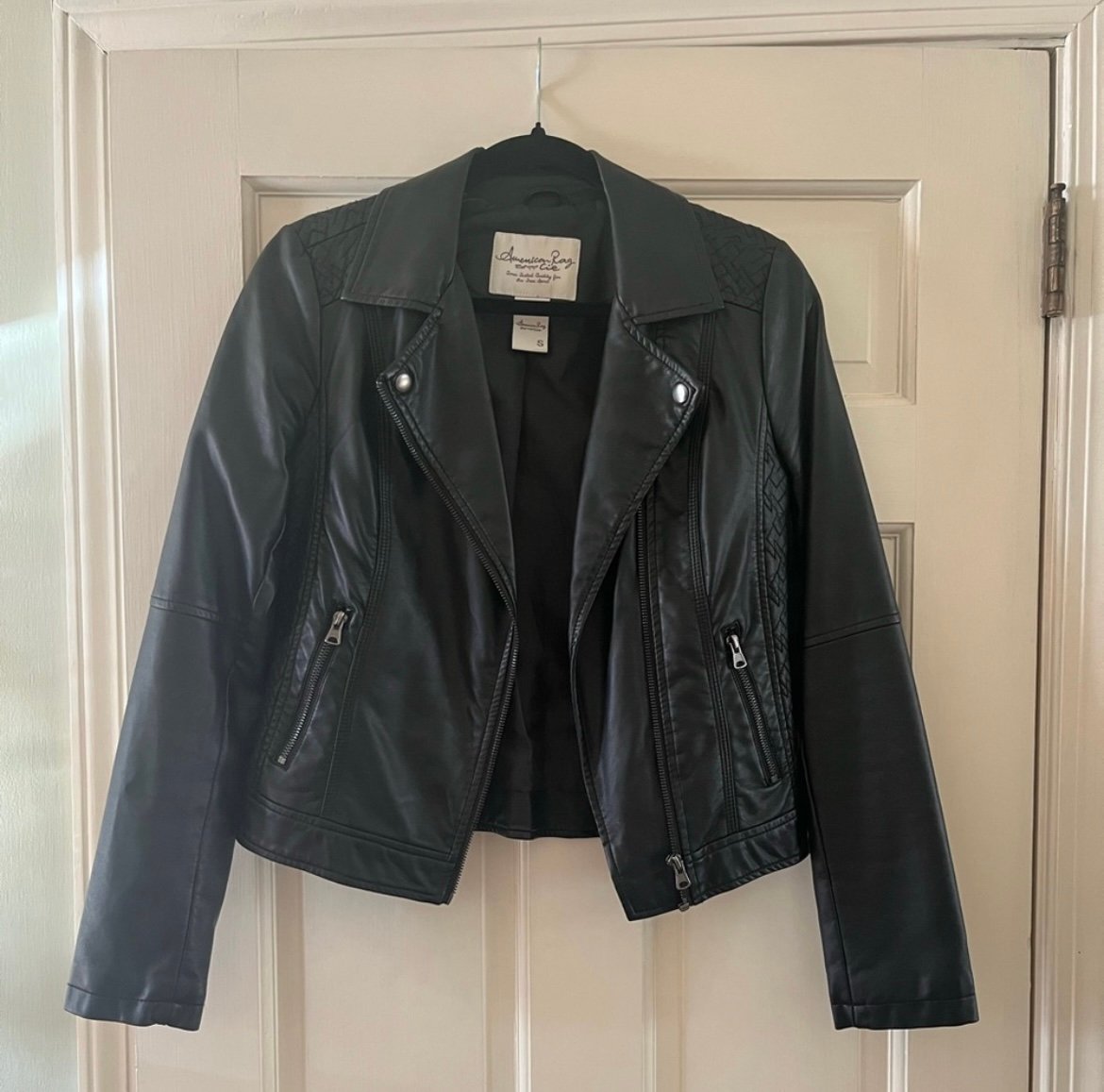 American Rag Faux Leather Bomber Jacket