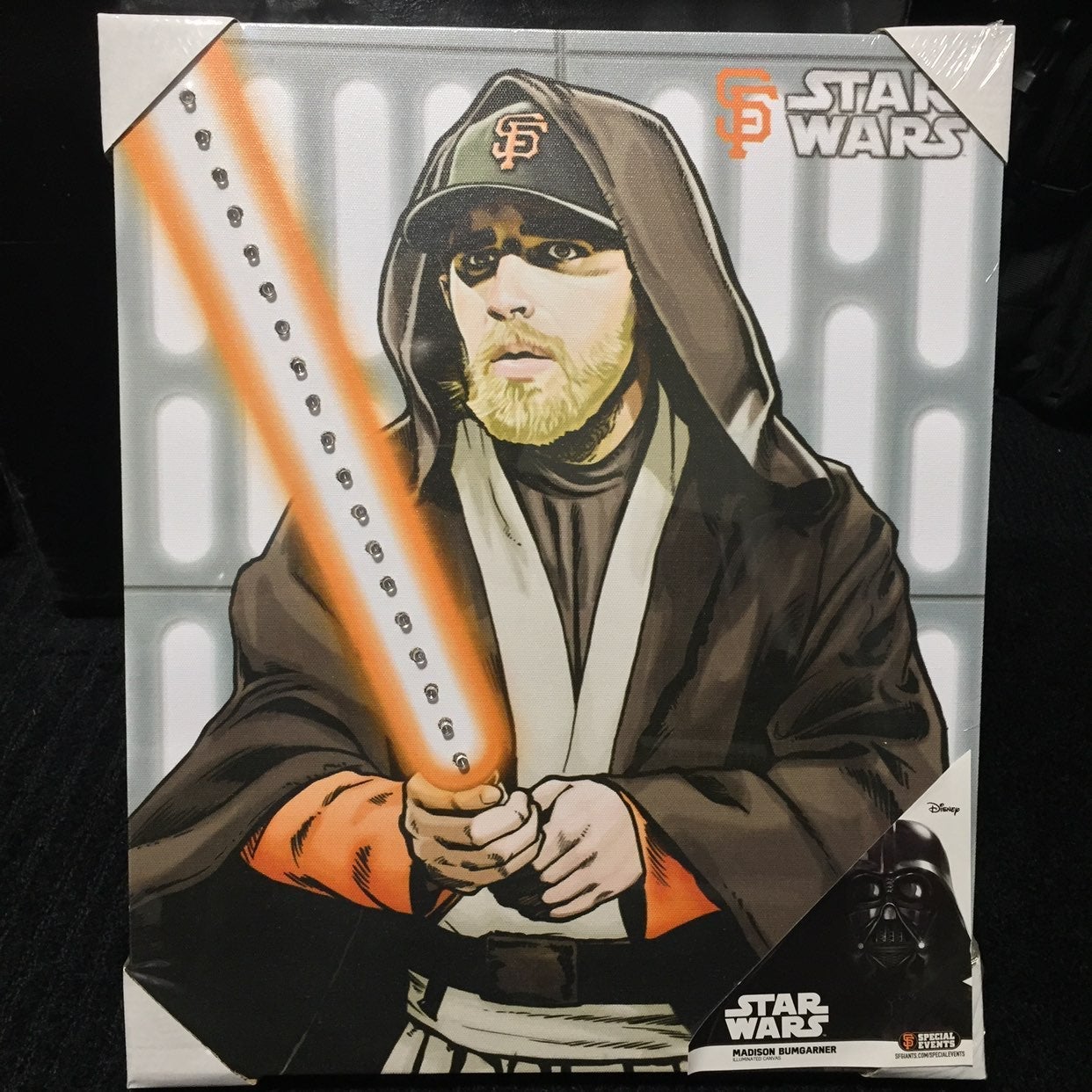 Giants Jedi Bumgarner LED Canvas