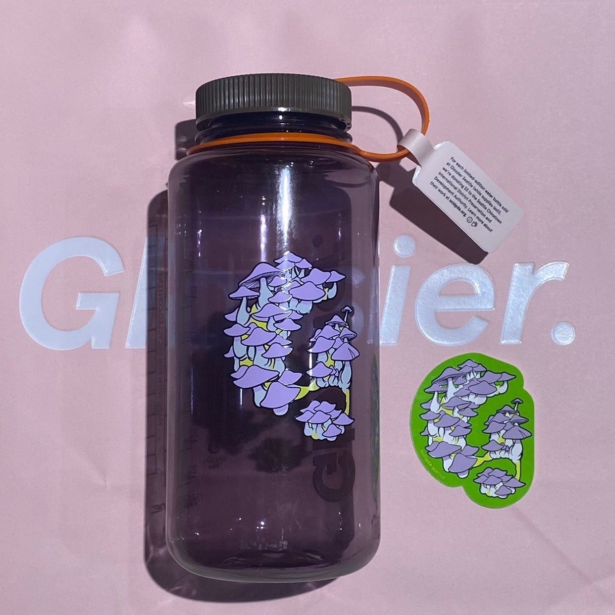 Glossier Seattle Nalgene + Sticker