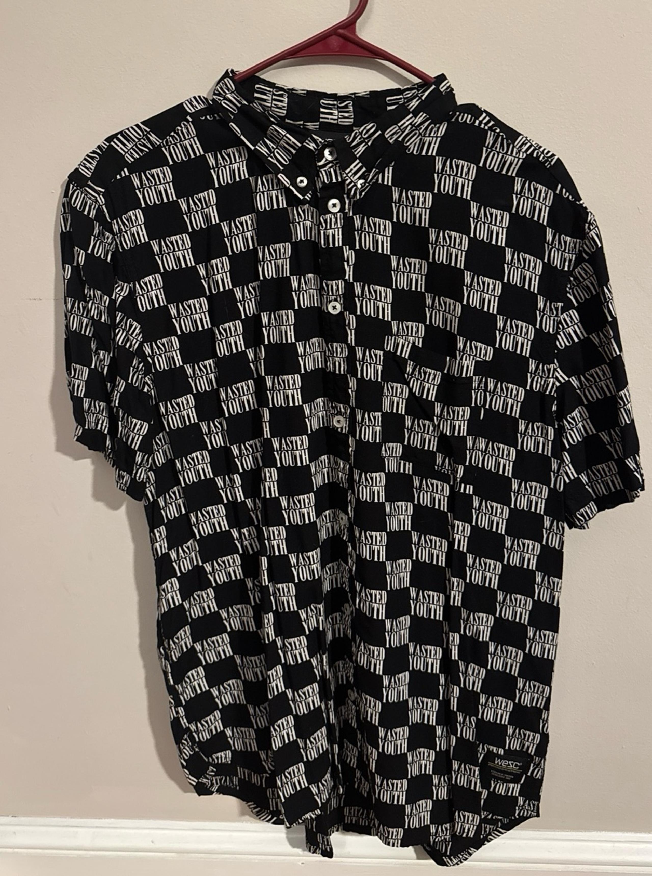 WeSC Wasted Youth Print Button Up