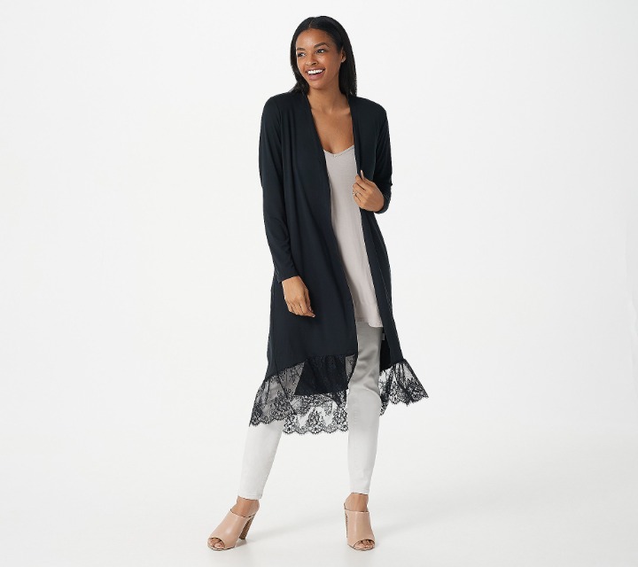 Rayon 230 Duster w/ Lace Hem
