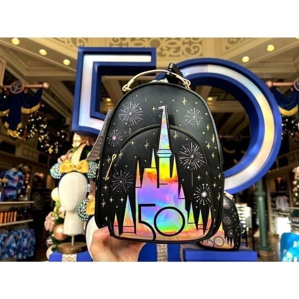 Walt Disney World 50th Anniversary Grand Finale Loungefly Mini Backpack