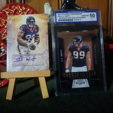 2012 JJ Watt, Auto , + RC, Texans DE.,*Lot of 2 Cards*