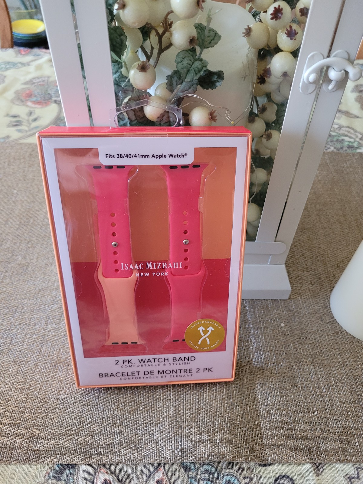 Isaac Mizrahi 2 pk watch band for Apple watch.