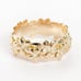 Dainy Flower Carved Pure Tiny Zircon Eternity Rings for Women, INDN8419
