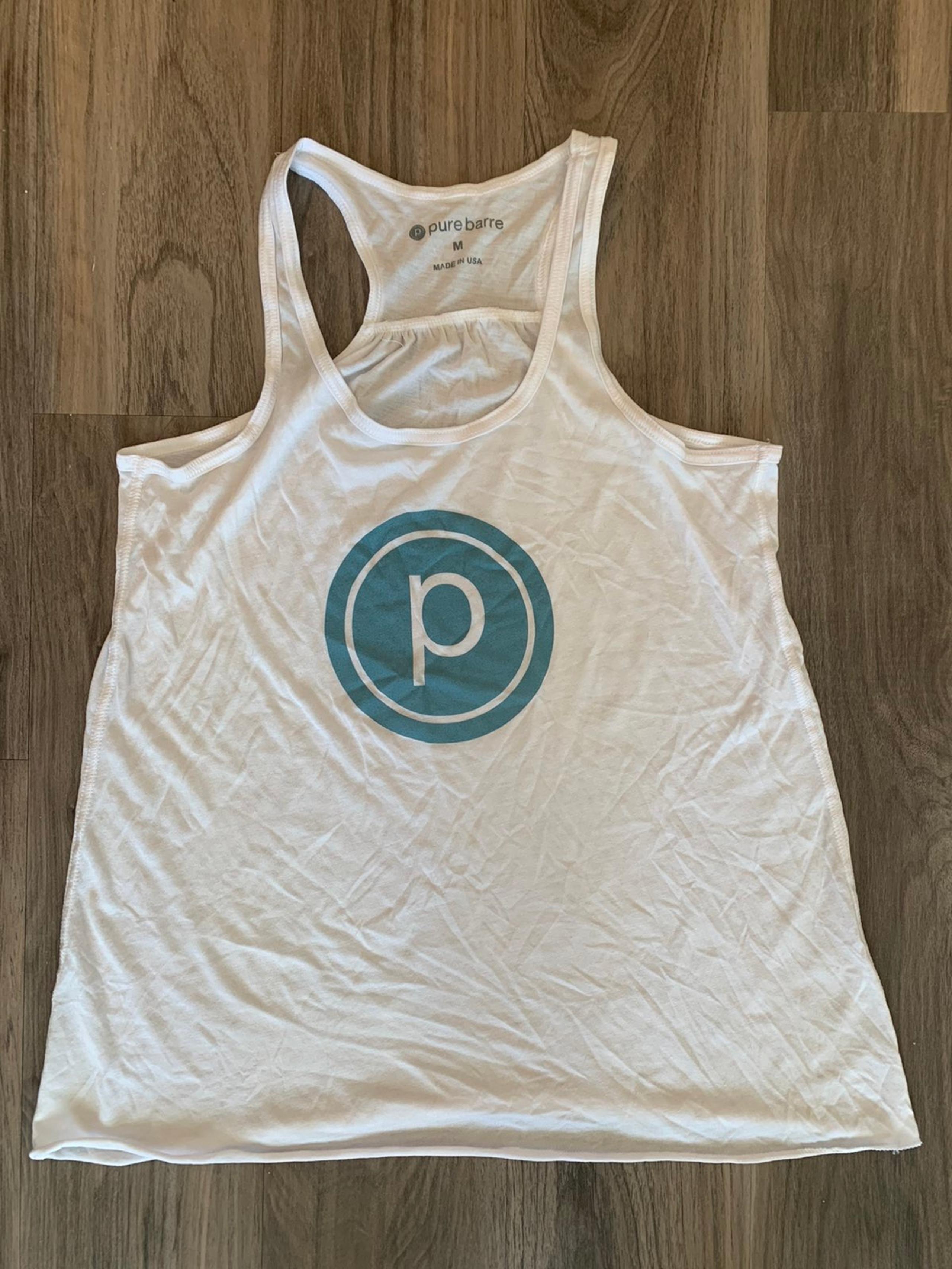 White Small Pure Barre Tank Top