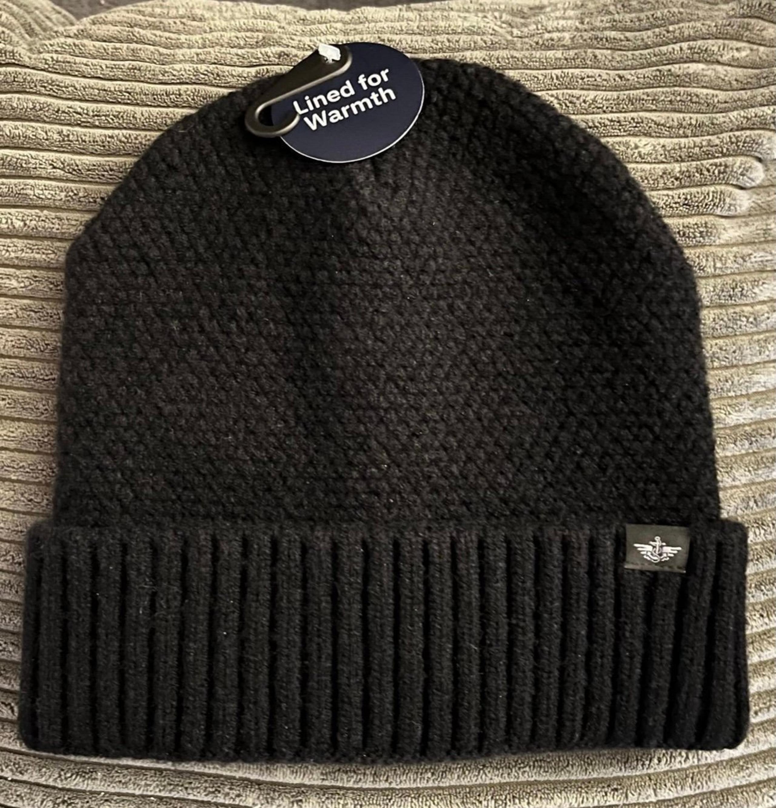 New Dockers Men's Intarsia Knit Beanie Hat
