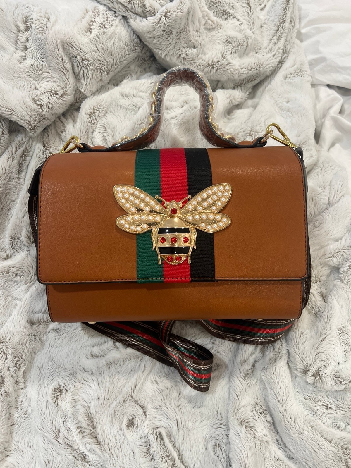 Bag brown leather Gucci