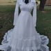 Vintage 1960s full lace and chiffon wedding Dress