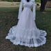 Vintage 1960s full lace and chiffon wedding Dress