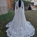 Vintage 1960s full lace and chiffon wedding Dress