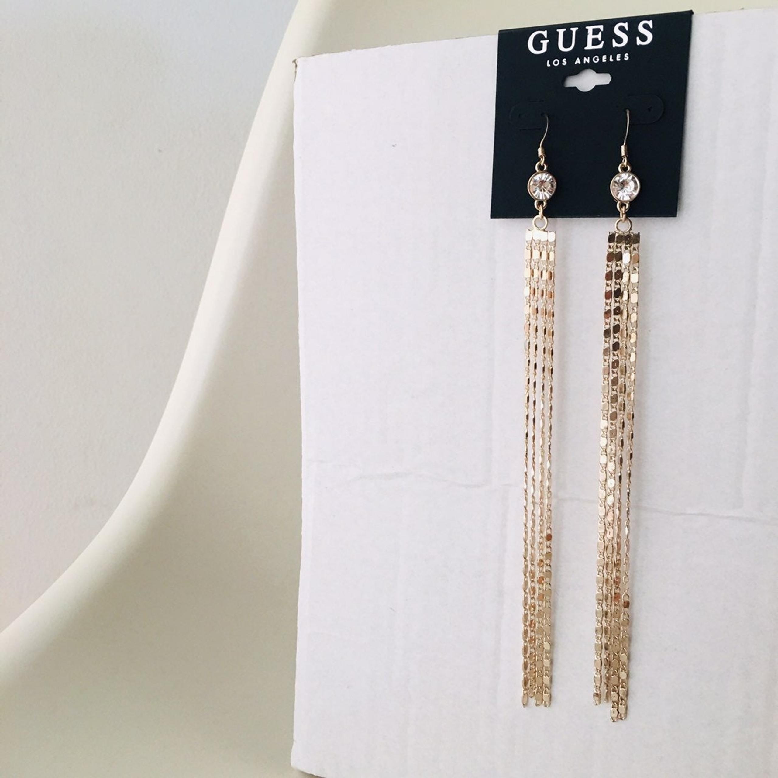 Guess Long Linear Earrings