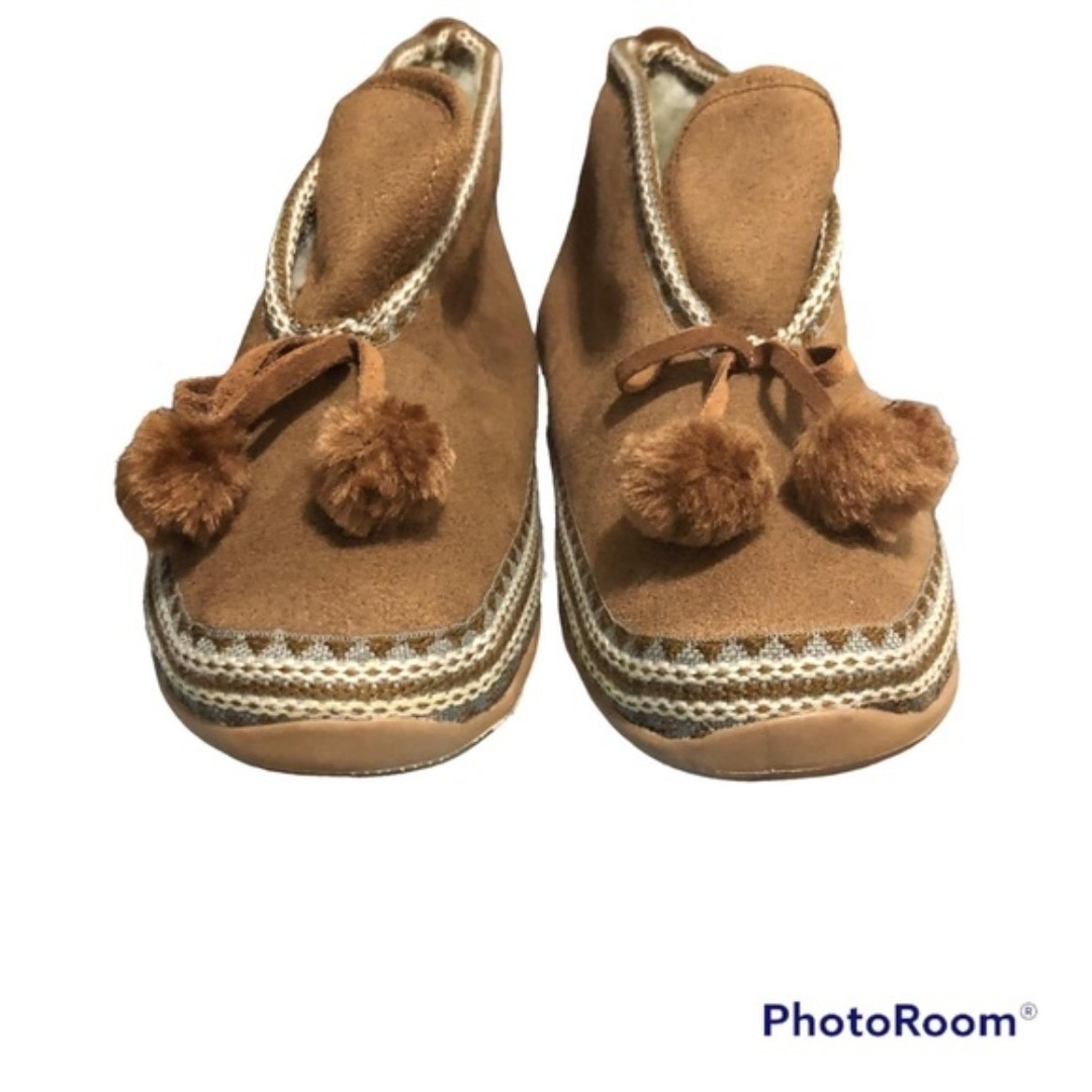 NWT- Deer Stags Slippers Slipperooz 8 M Brown