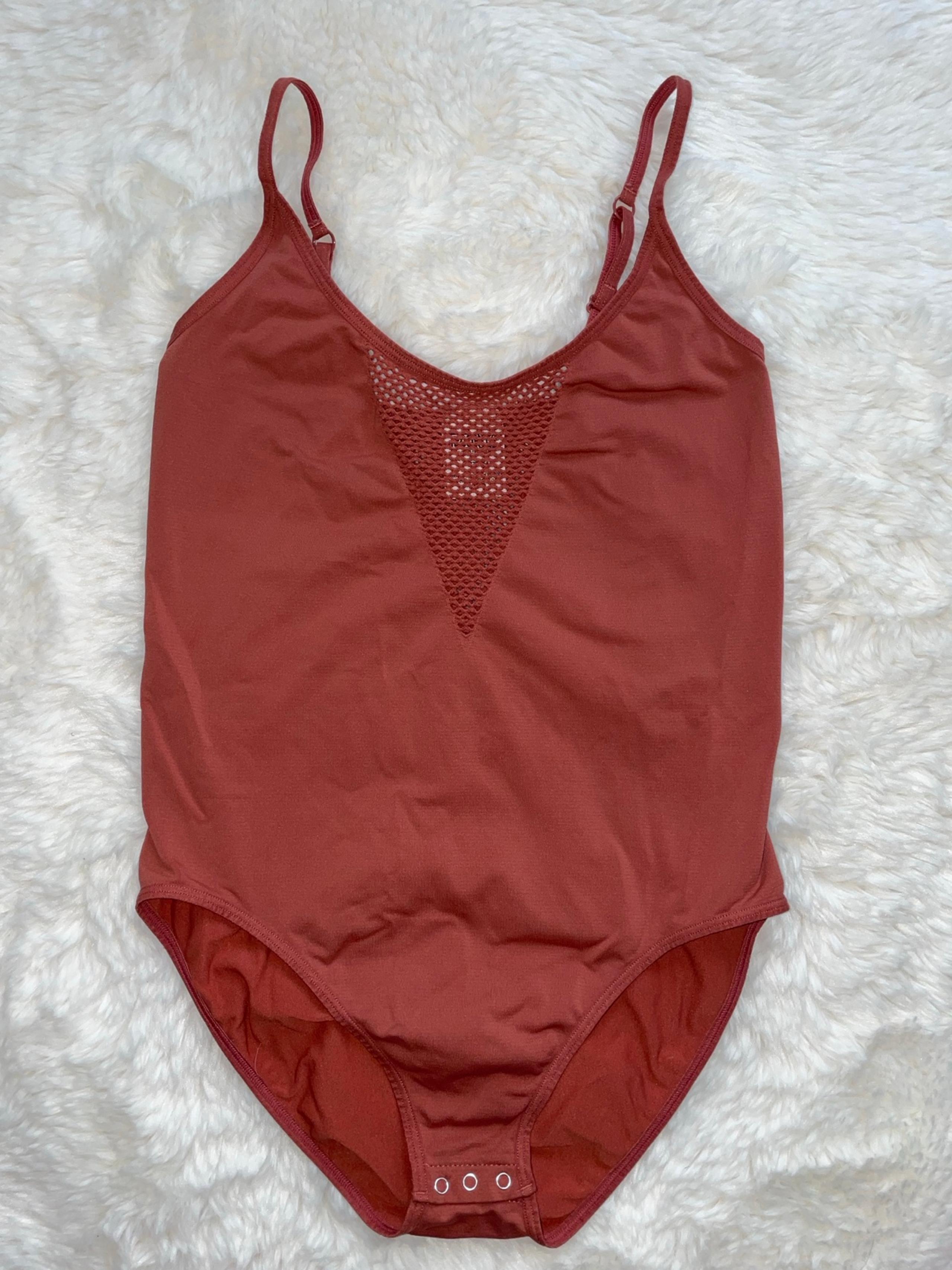 VS PINK Victoria's Secret pink bodysuit women's
M medium burnt orange sleeveless