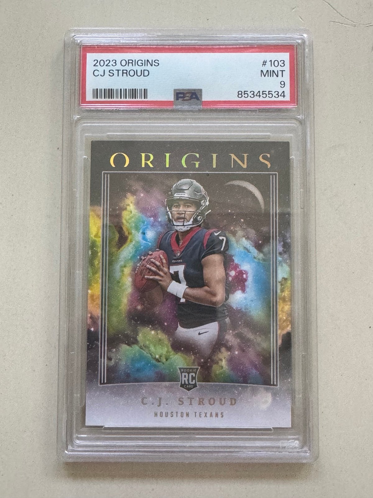 2023 Origins CJ Stroud Rookie #103 PSA 9 Texans