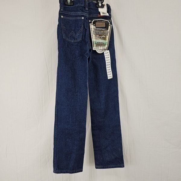 Wranglers Girls Cowboy Cut Size 8 Slim Western Rodeo Blue Jeans Vintage